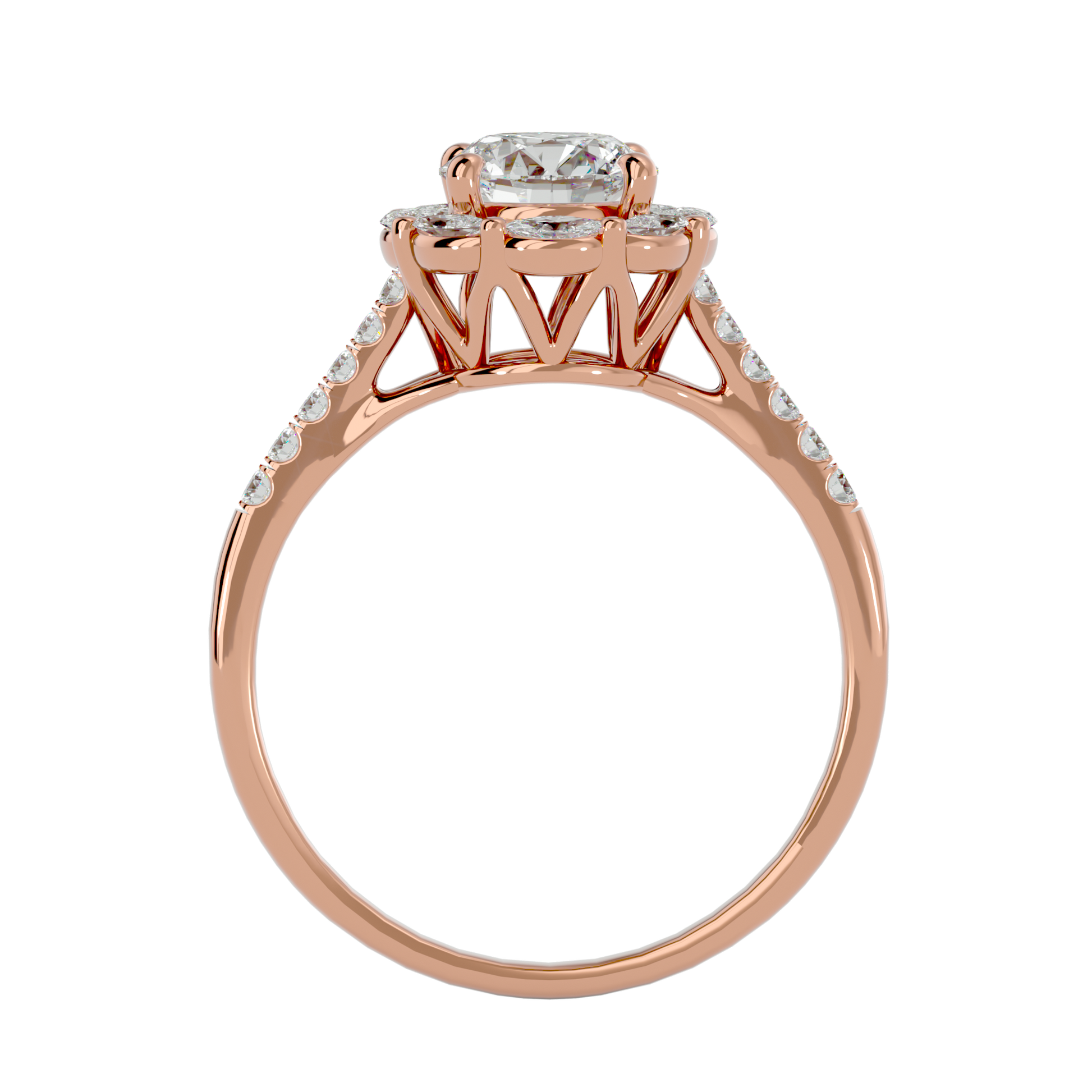 Estella Diamond Halo Ring