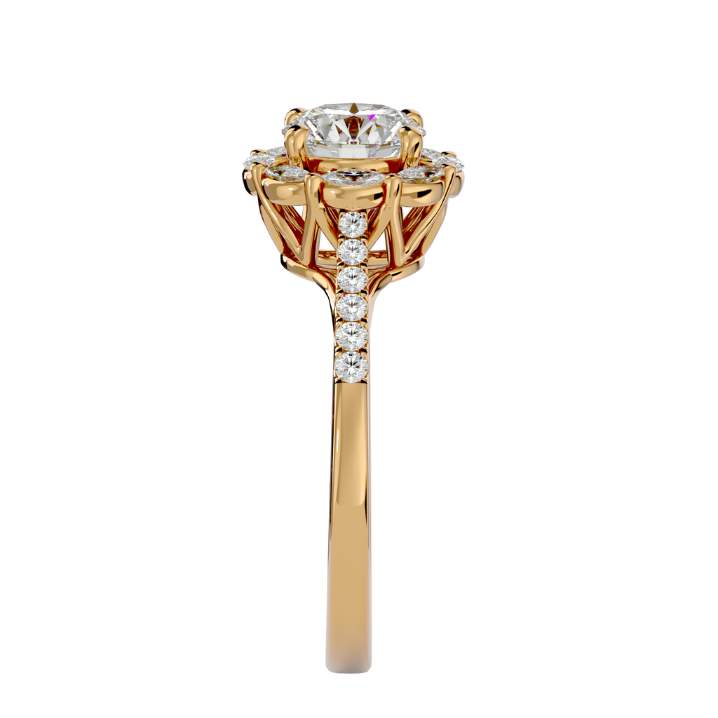 Estella Diamond Halo Ring