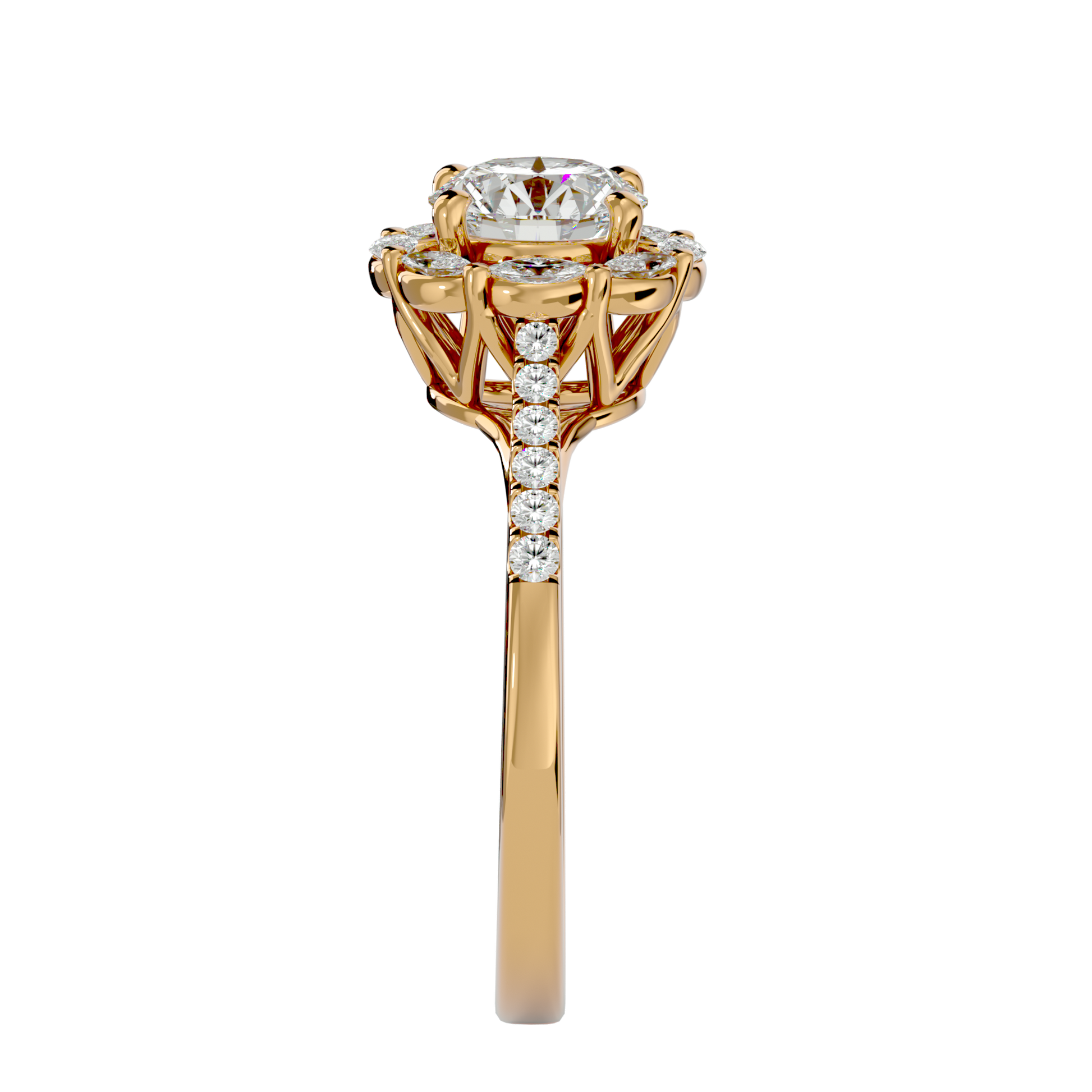 Estella Diamond Halo Ring