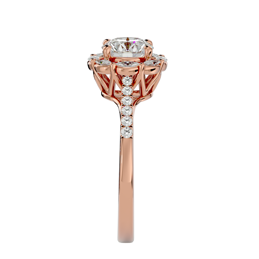 Estella Diamond Halo Ring