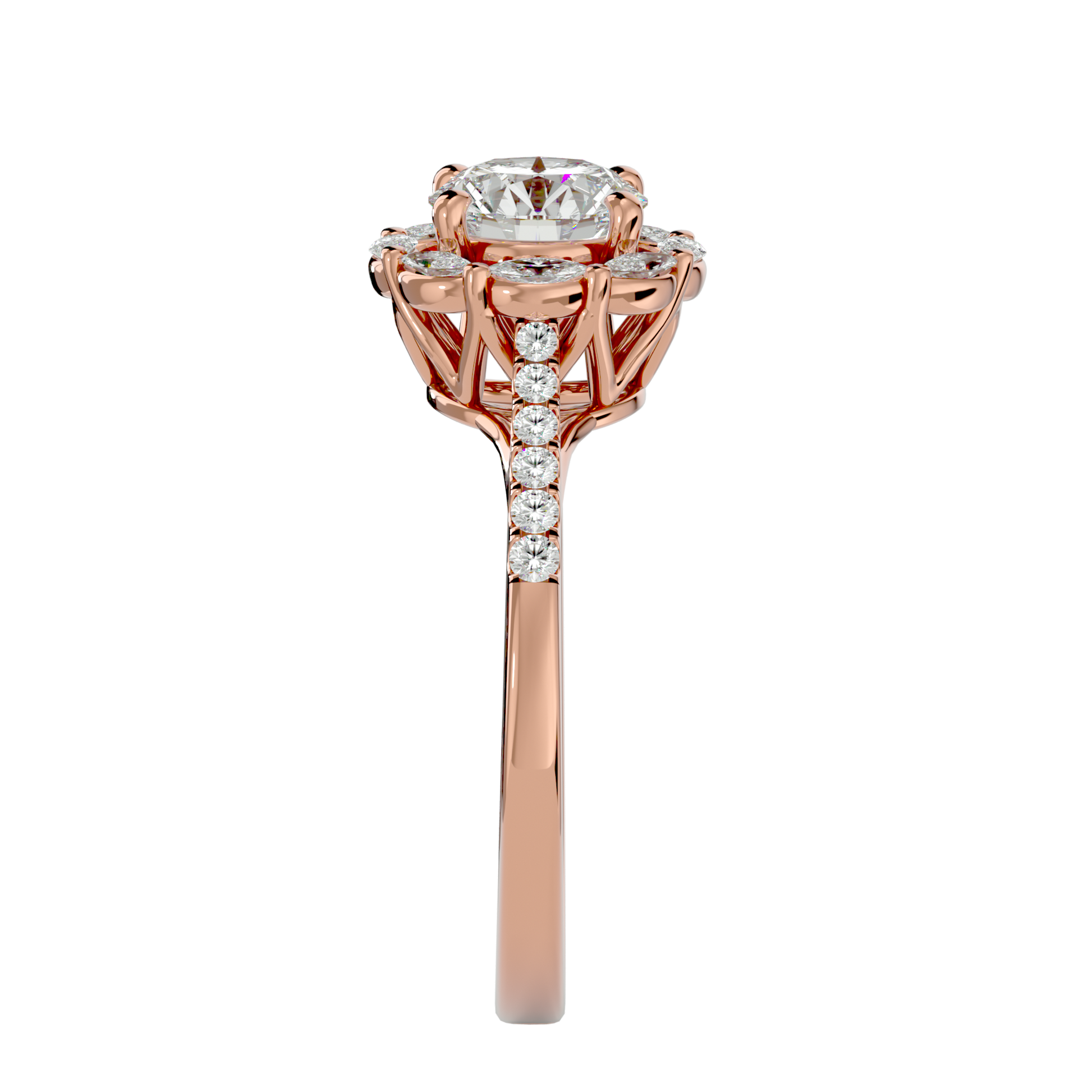 Estella Diamond Halo Ring