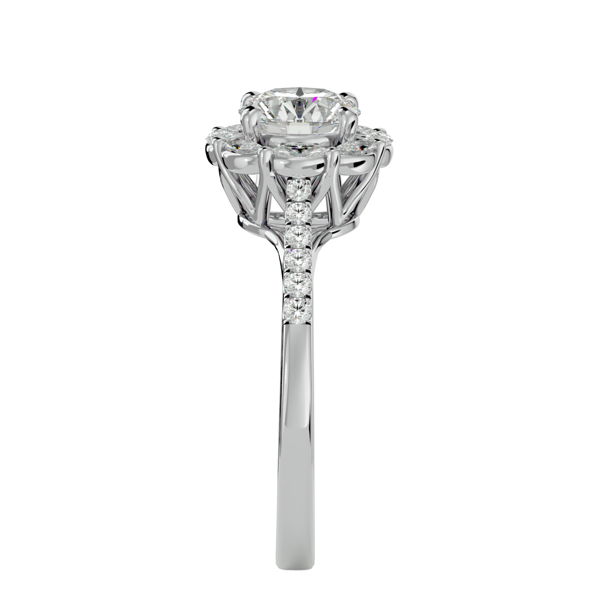 Estella Diamond Halo Ring