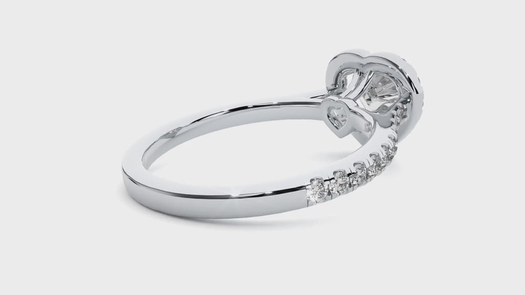 Ezra Diamond Halo Ring