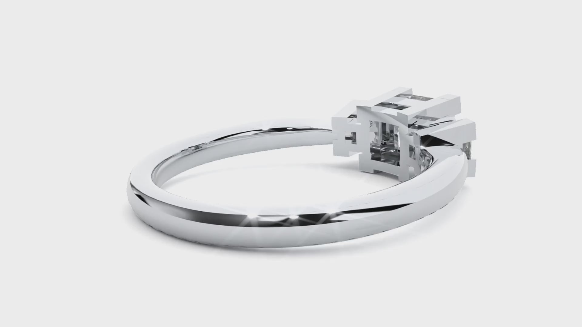 Esperanza Lab Grown Three-Stone Diamond Ring – Timeless & Elegant