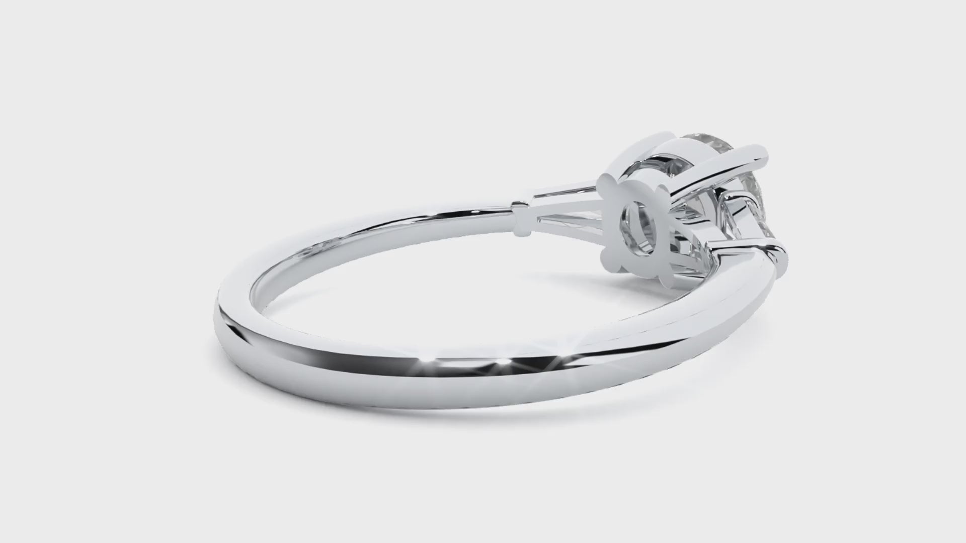 Ann Lab Grown Three-Stone Diamond Ring – Minimal, Elegant & Ethical