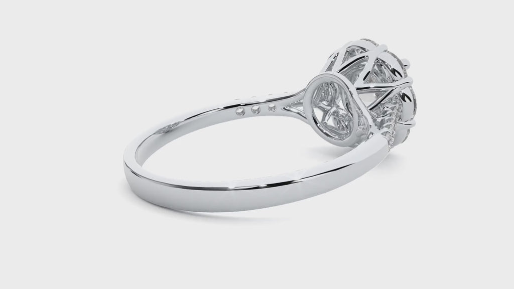 Estella Diamond Halo Ring