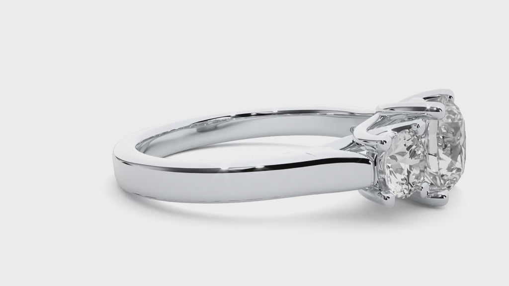 Taliyah Lab Grown Three-Stone Diamond Ring – Timeless & Ethical Beauty