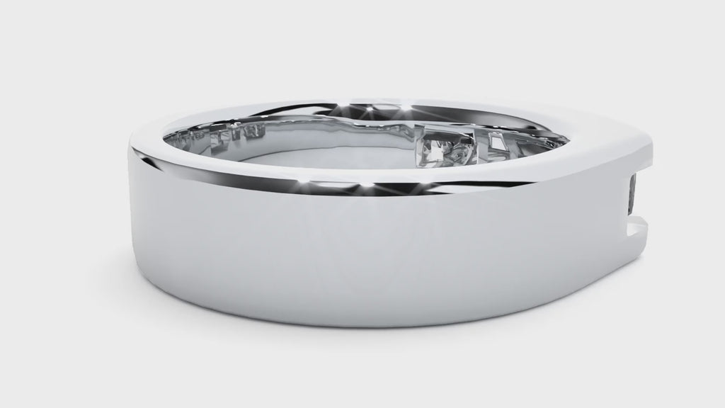 Ella Diamond Mens Studded Ring