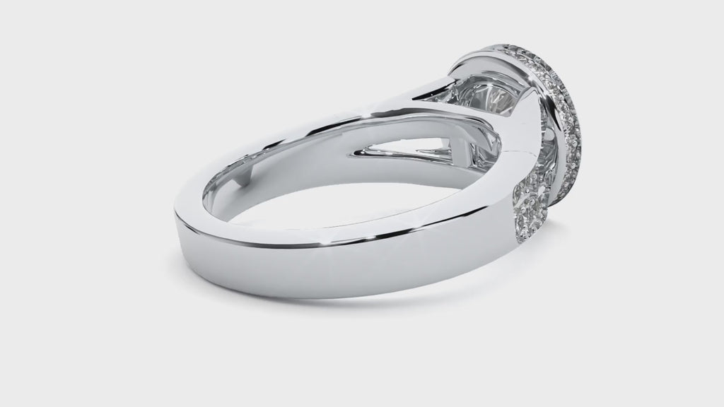 Evelyn Diamond Halo Ring