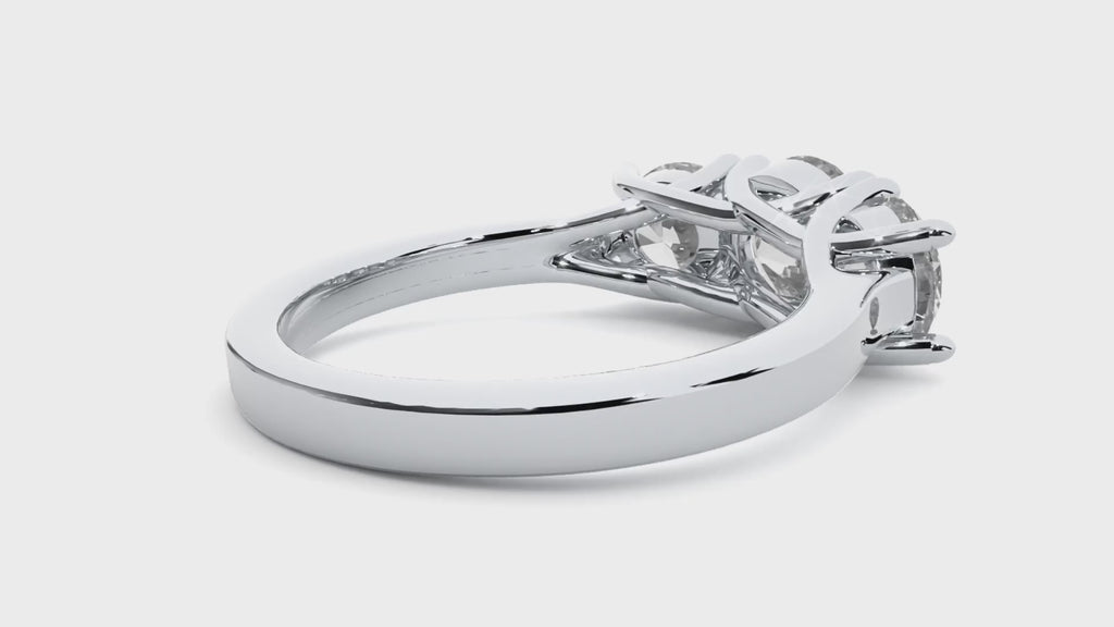 Kailyn Lab Grown Three-Stone Diamond Ring – Timeless Ethical Beauty