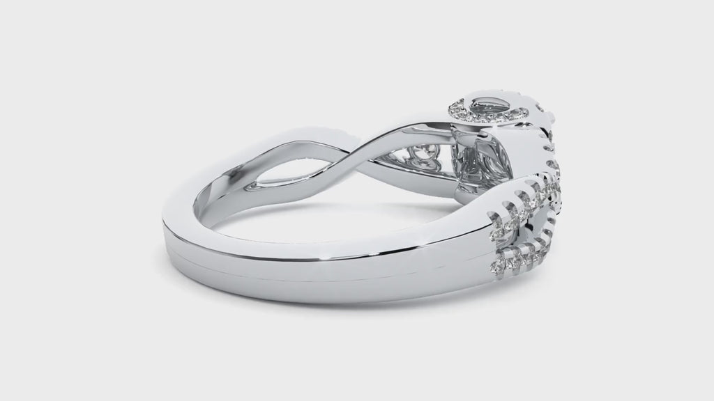 Victoria Diamond Halo Ring