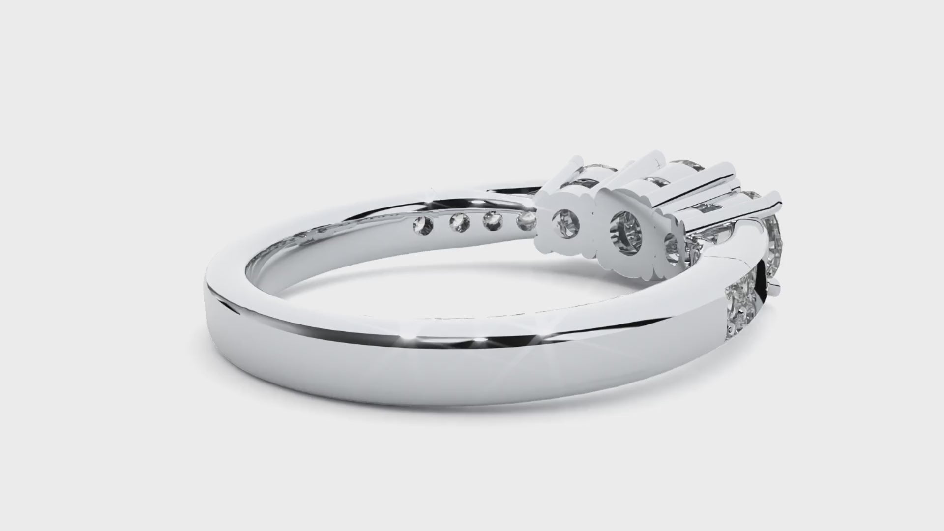 Vada Lab Grown Three-Stone Diamond Ring – Ethical & Elegant Choice