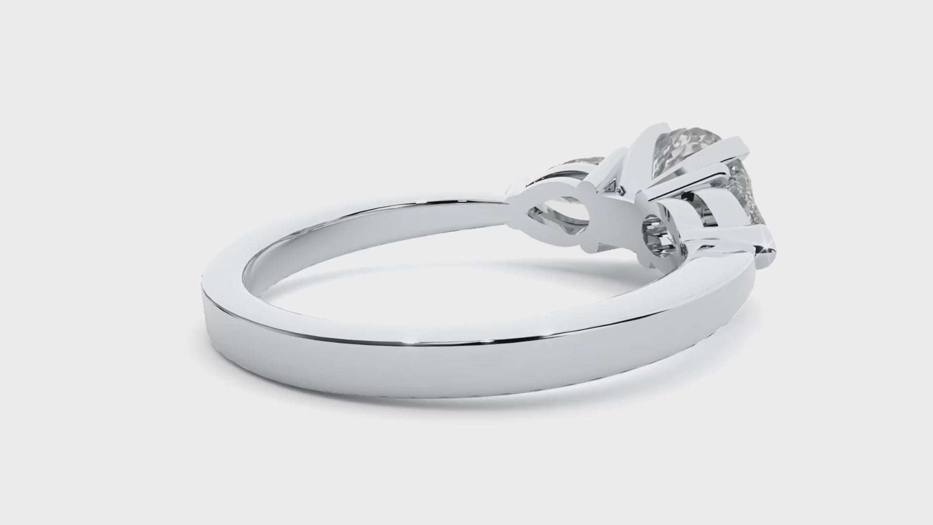 Giavanna Lab Grown Three-Stone Diamond Ring – Elegant & Sustainable